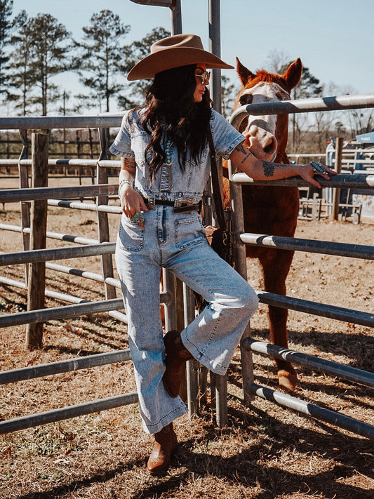 Stone Wash Denim Jumper