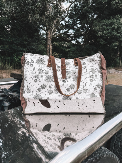 Ursinia Cowhide Weekender Bag
