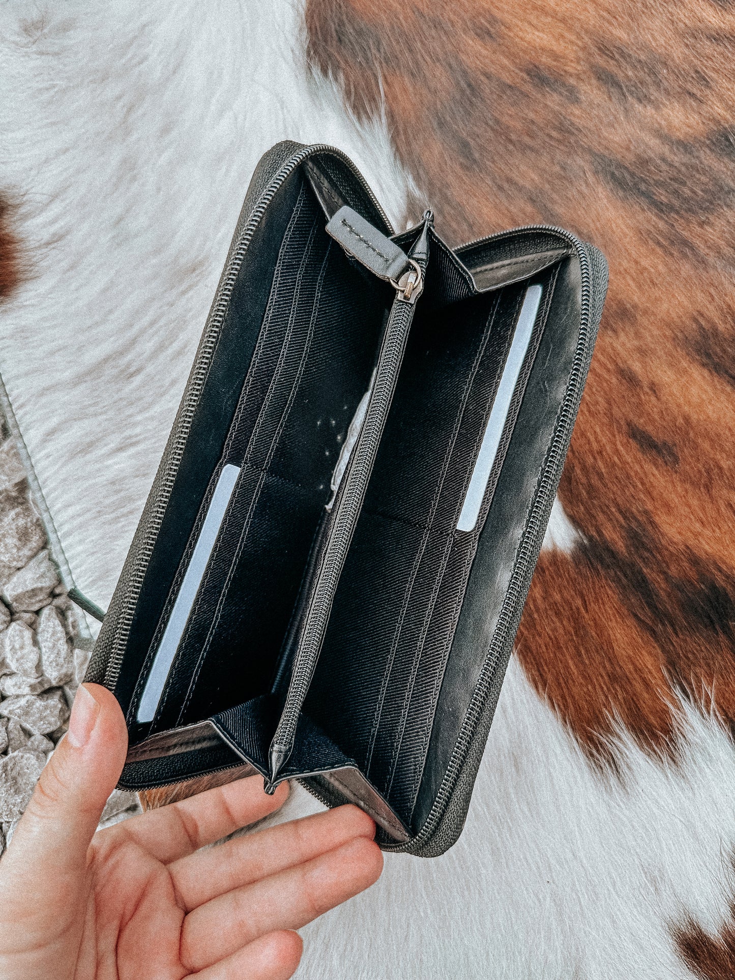 Bison Bloom Leather Wallet