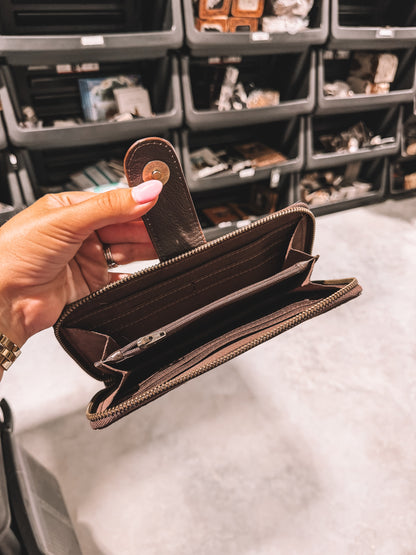 Cowhide & Leather Wallet