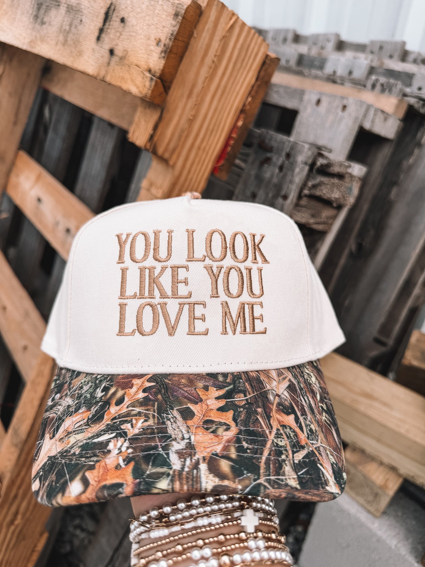 You Look Like You Love Me Trucker Hat - Camo