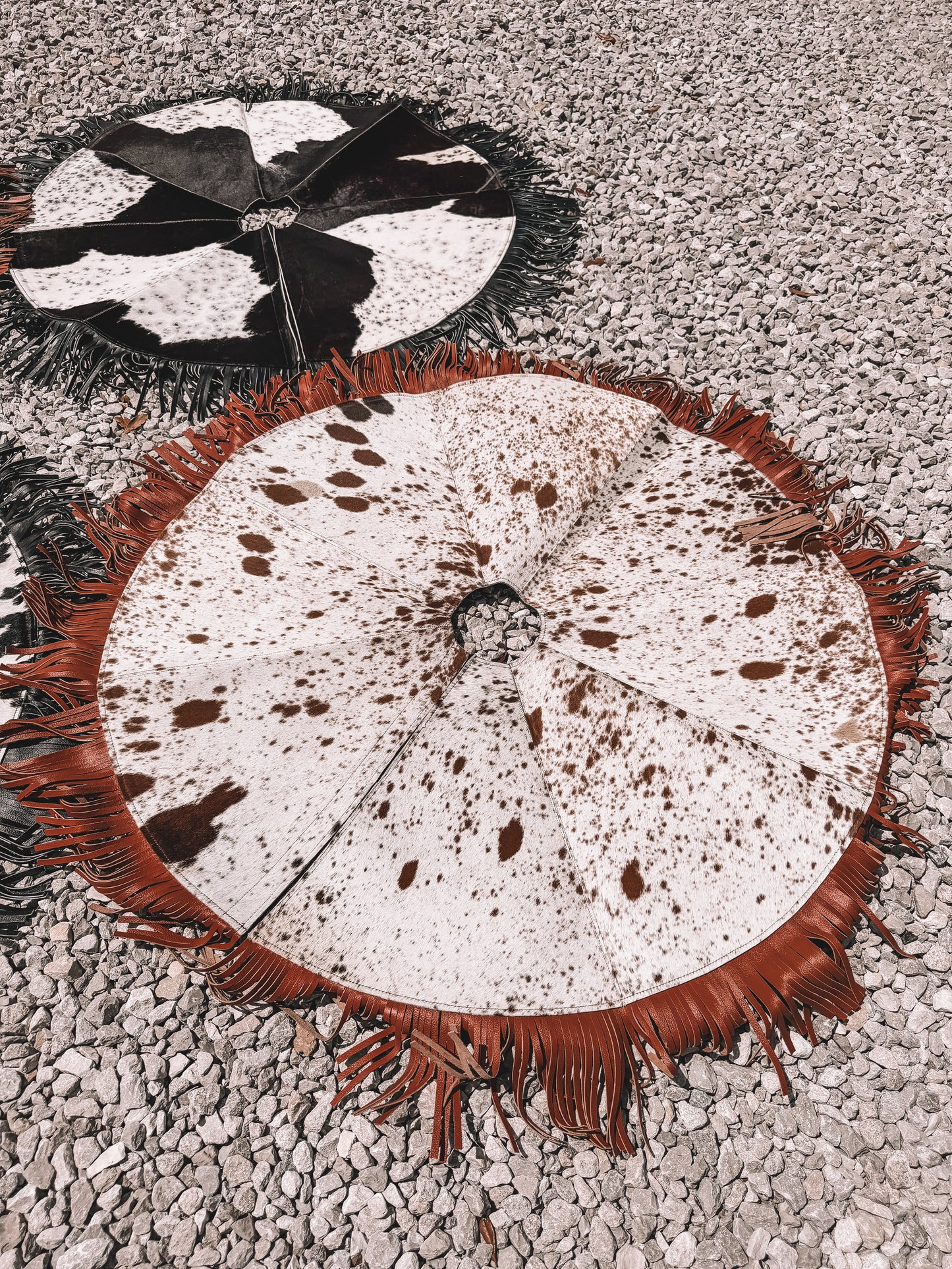 Cowhide Christmas Tree Skirt