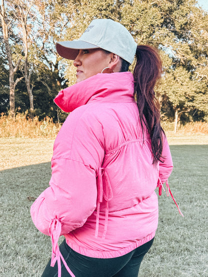 Pink Puffer Jacket