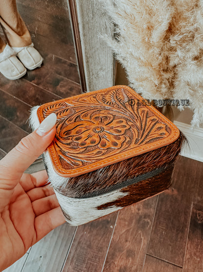 Tilly Bluff Cowhide Jewelry Box