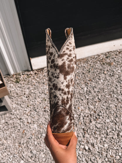 Hawk Cowhide Boots - Snip Toe Tan