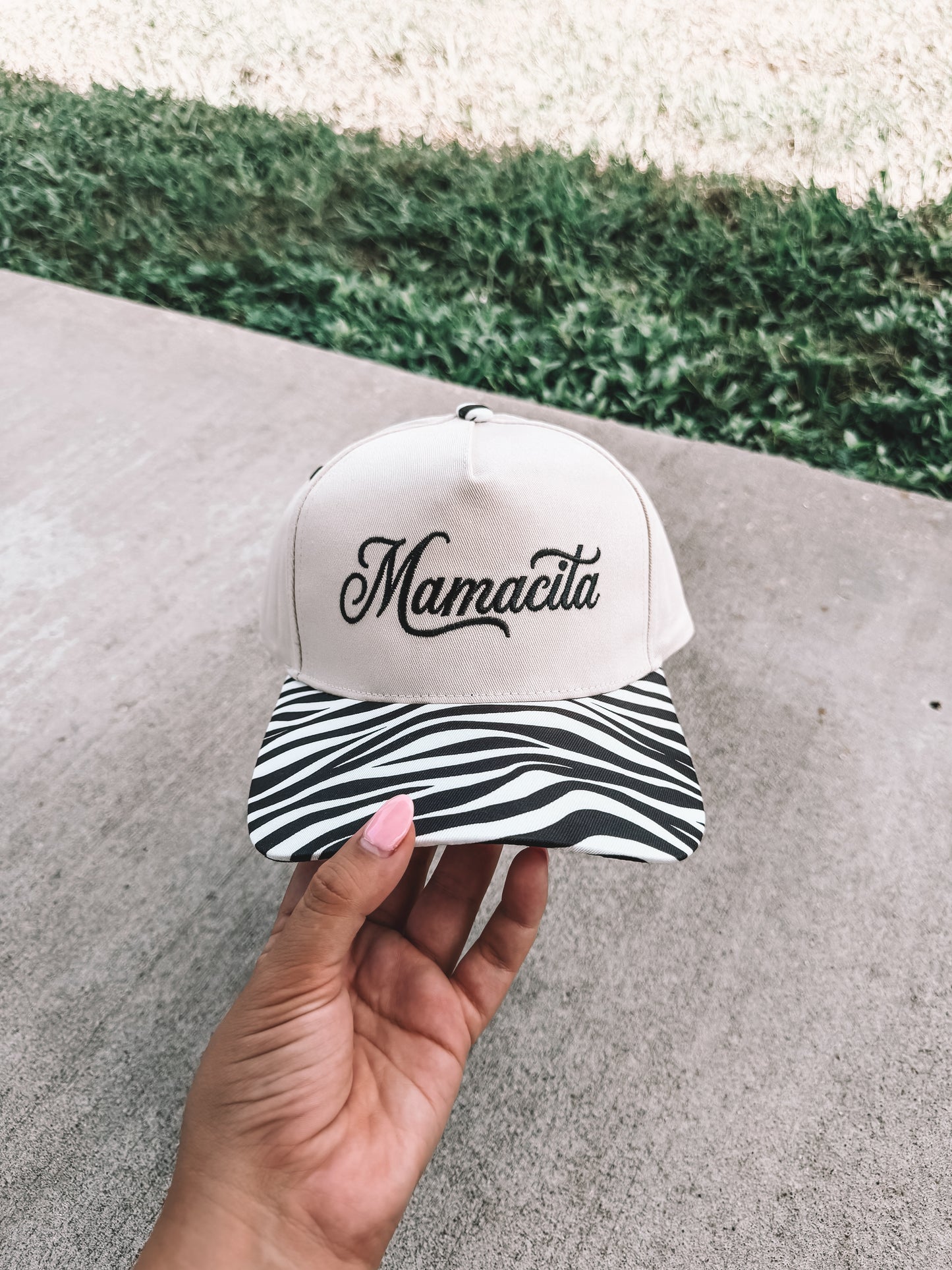 Mamacita Trucker Hat - Zebra