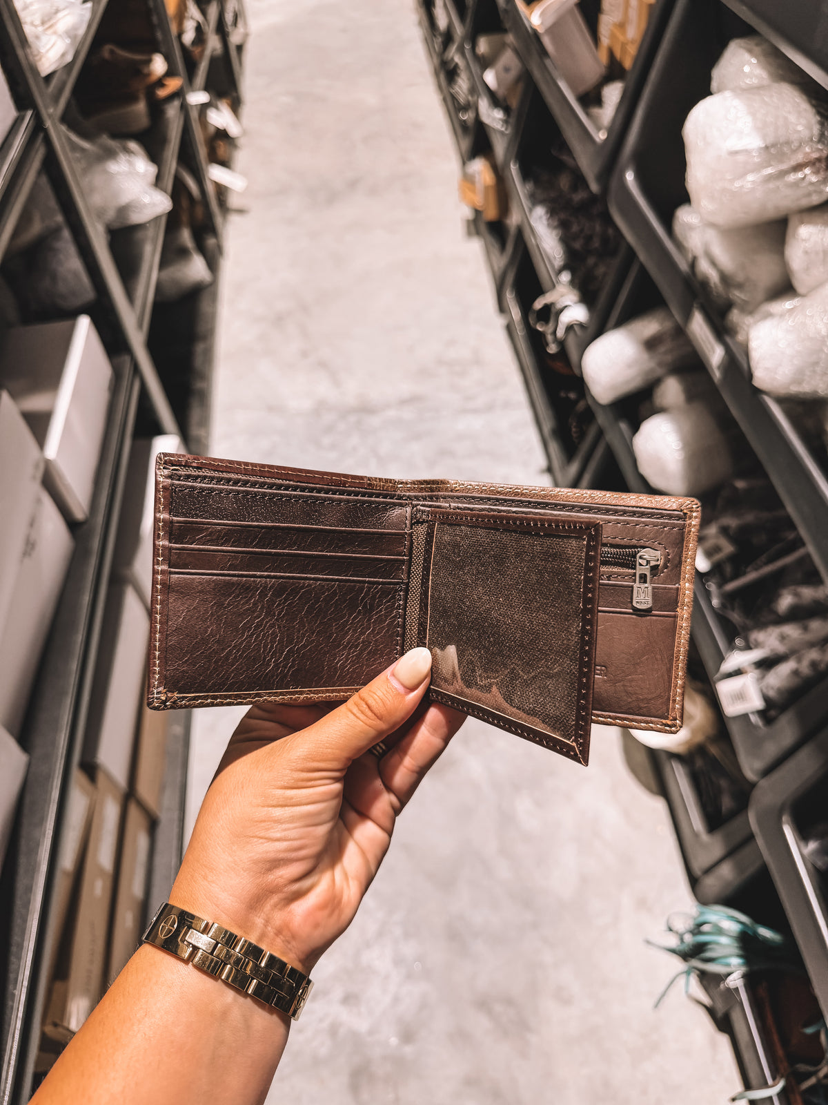 Men’s Dark Brown Star Wallet