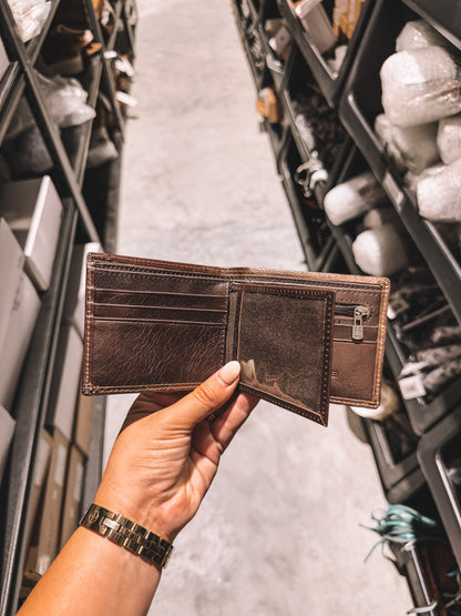 Men’s Dark Brown Star Wallet