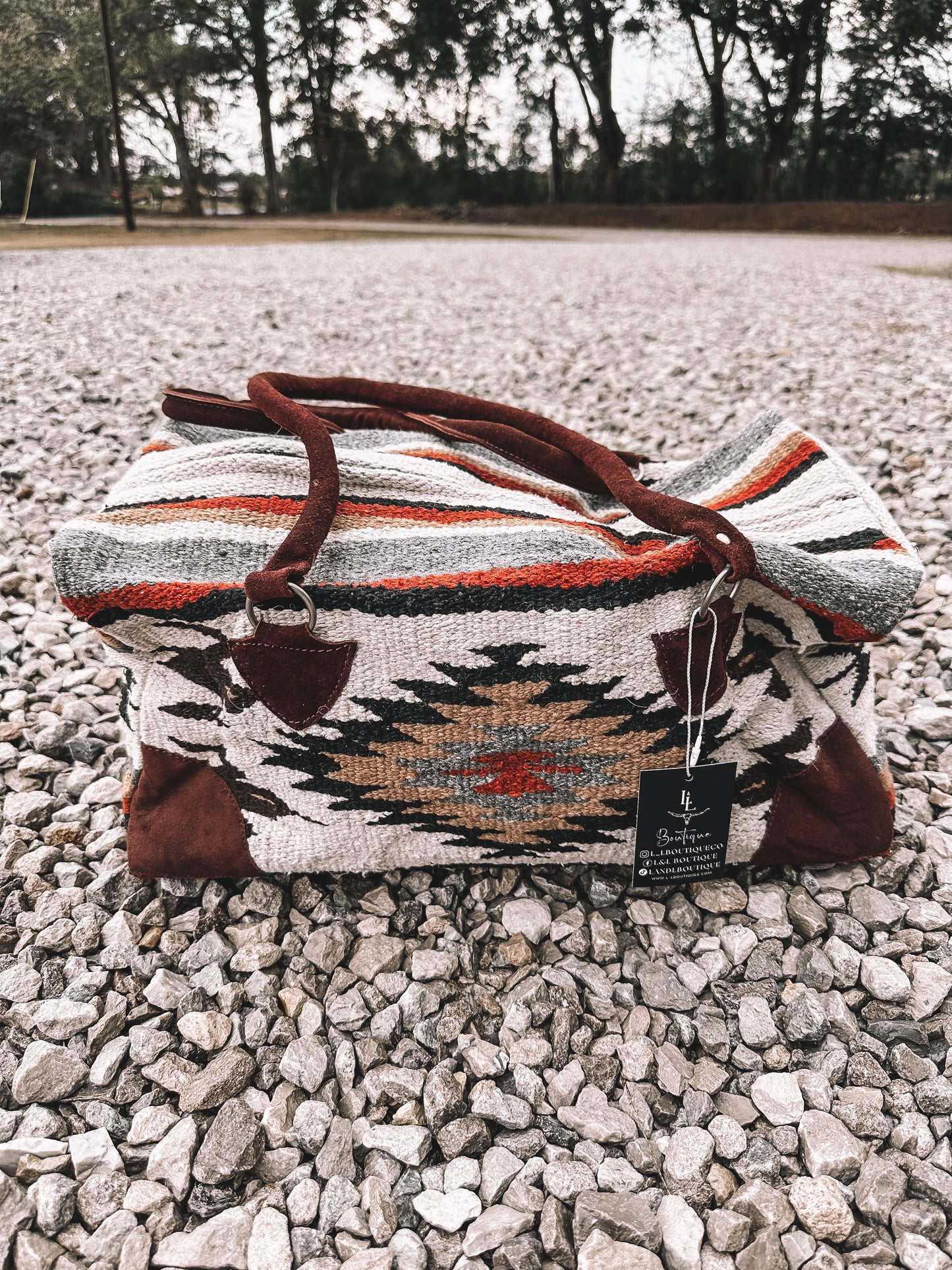 Men’s Red Saddle Duffle