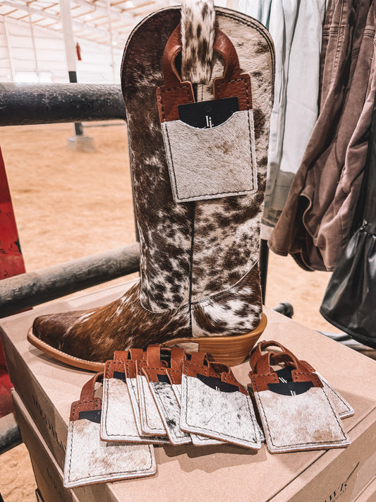 Cowhide Boot Wallet