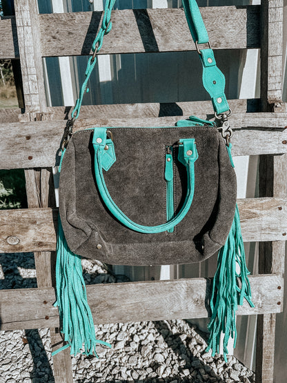 Stellona Turquoise Cowhide Crossbody Concealed Carry