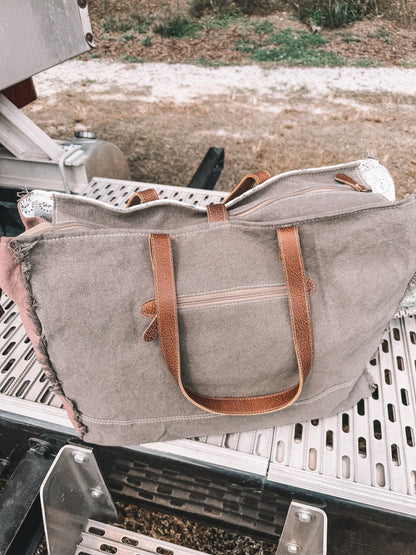 Ursinia Cowhide Weekender Bag