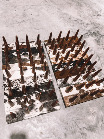 Cowhide 4 Prong Ring Holder