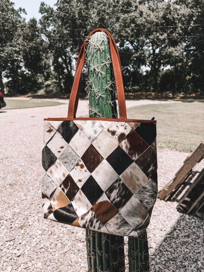 Pecos Cowhide Patch Bag - Concealed Carry