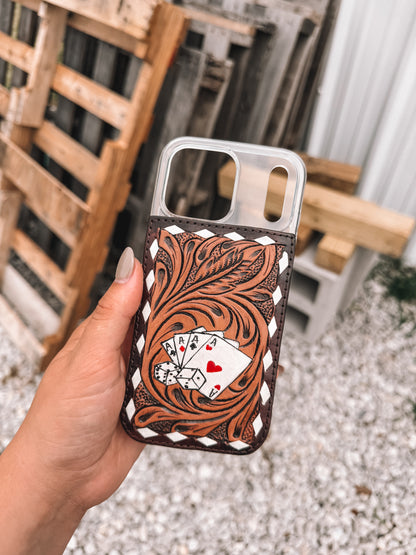 Aces Tooled Leather IPhone 17 Pro Max Case