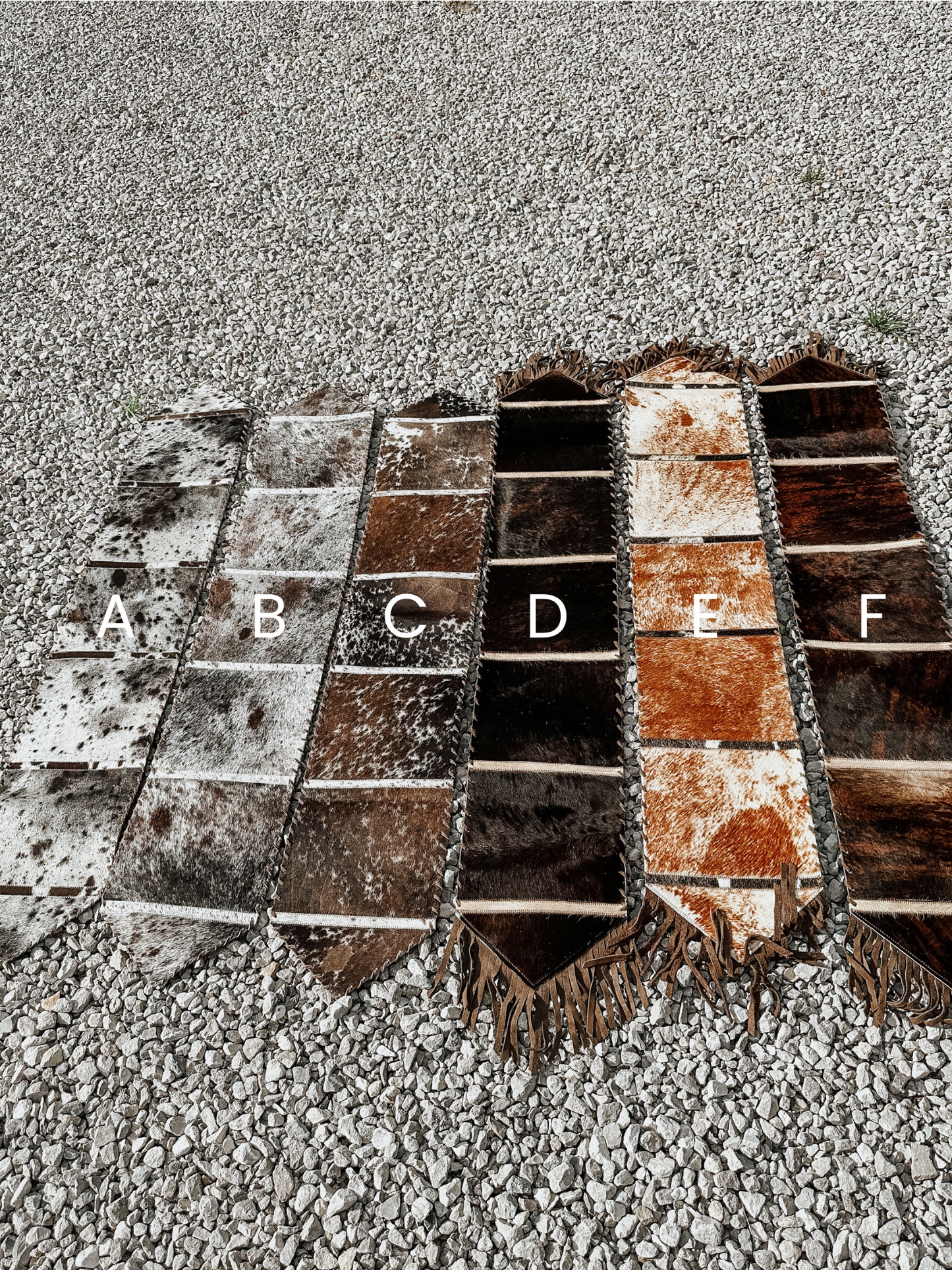 Cowhide Table Runner