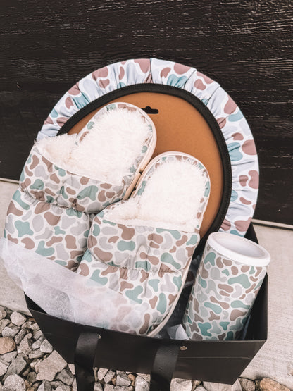 Ice Camo Steering Koozie Slipper Bundle