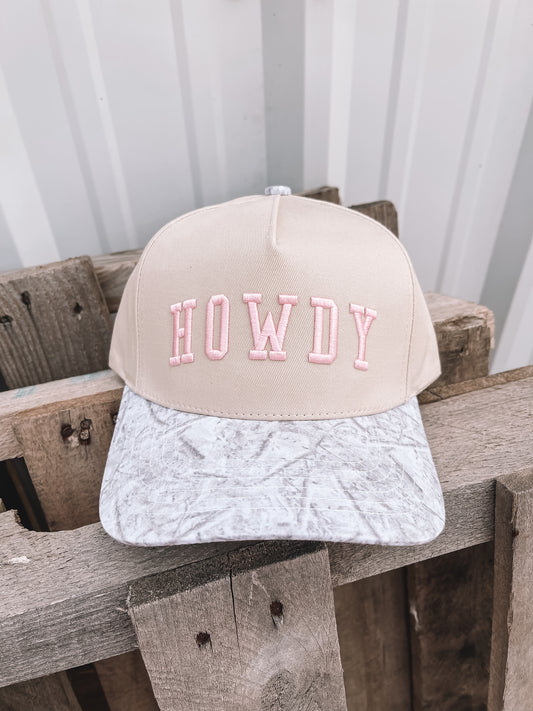 Pink Camo Howdy Trucker Hat