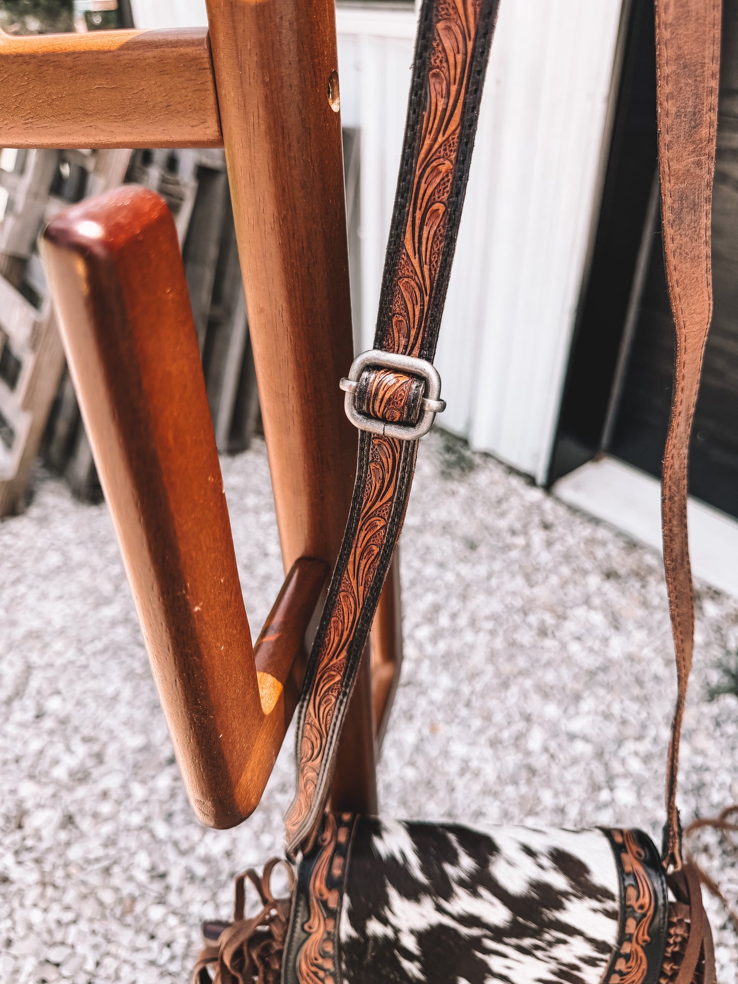 Dahilia Tassle Cowhide & Leather Crossbody