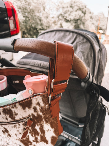 Cowhide Stroller Bag