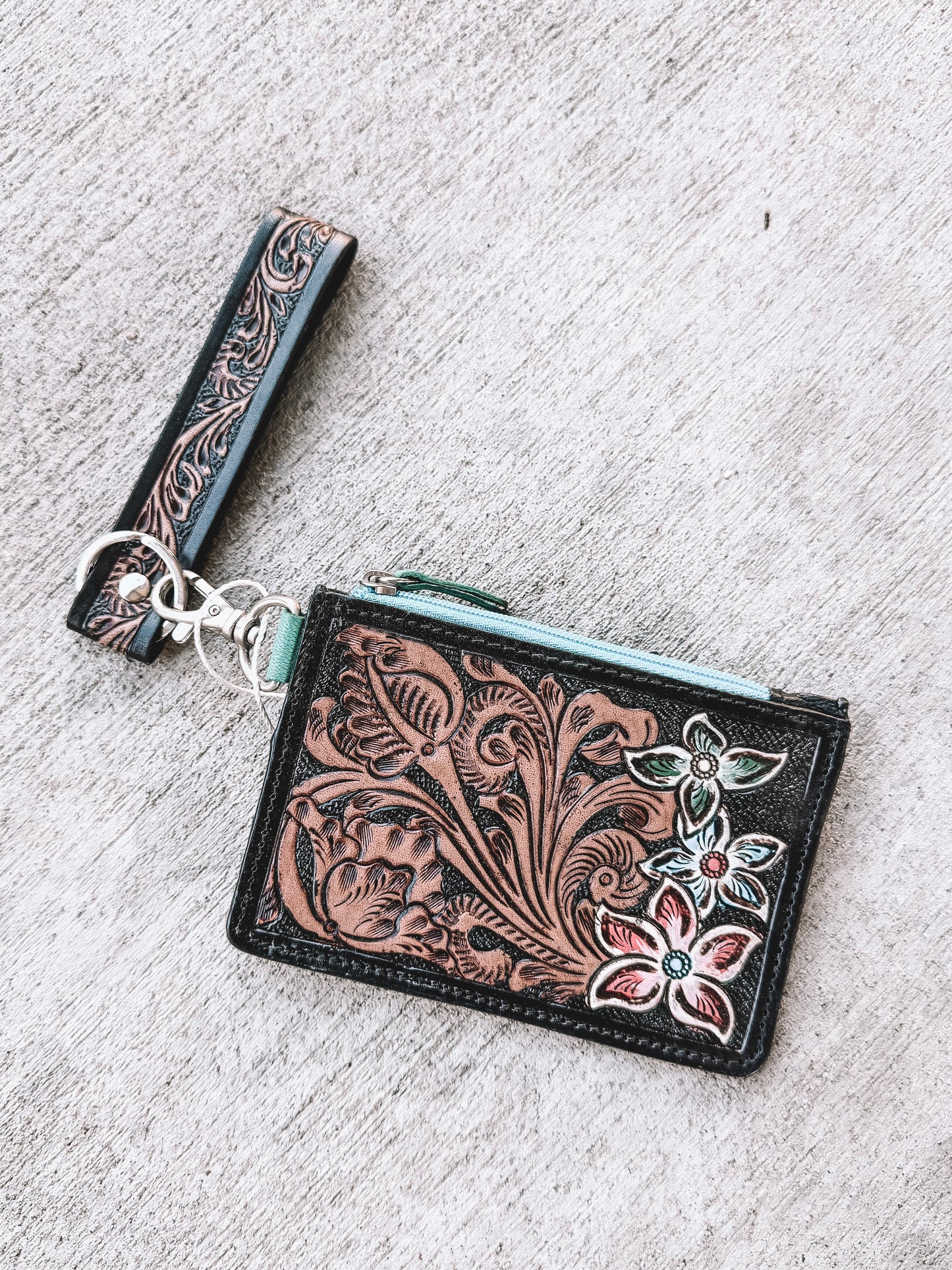 Pride Card Holder Keychain Flowers