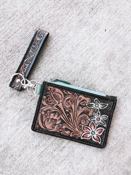 Pride Card Holder Keychain Flowers