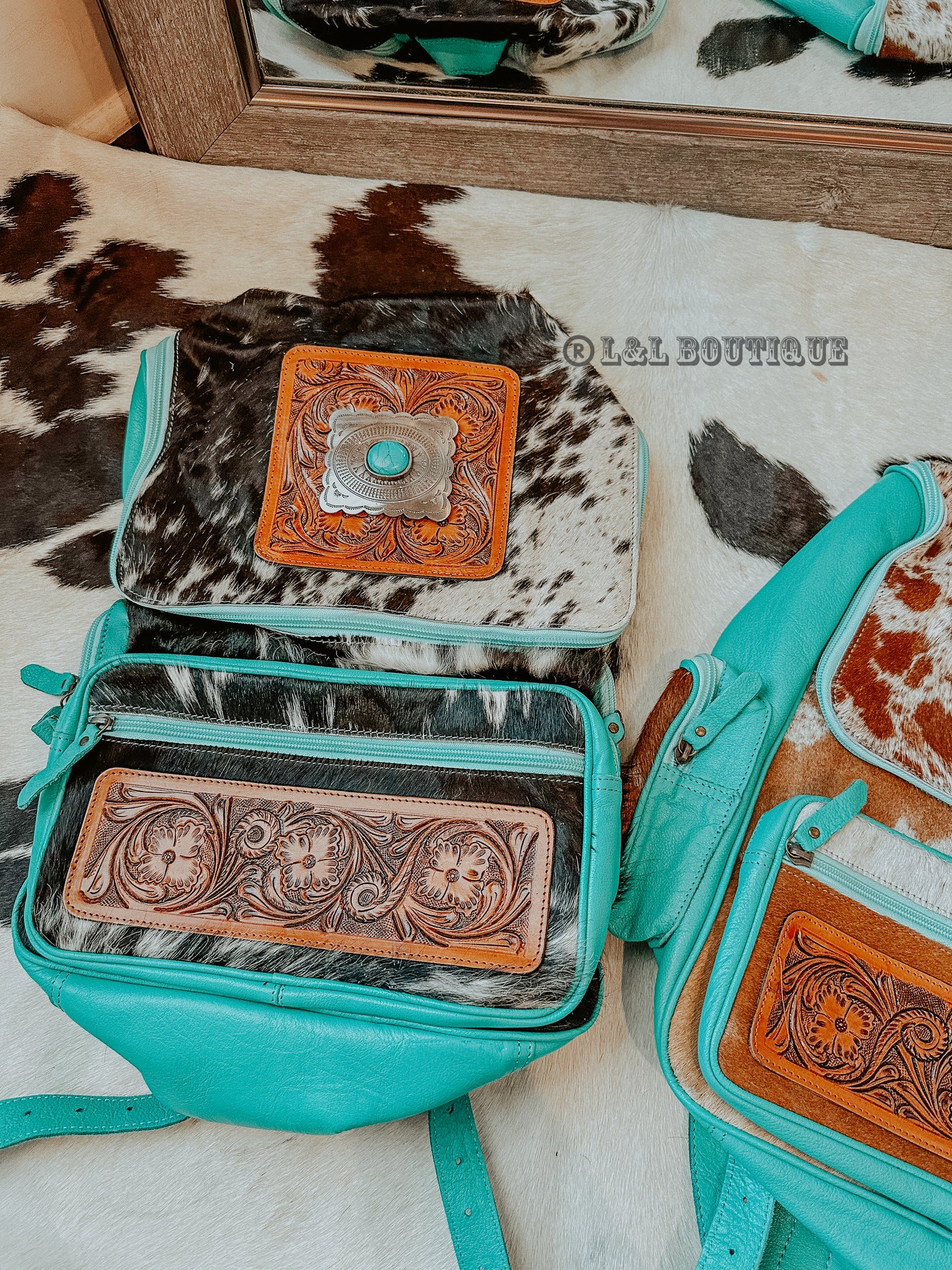 Turquoise is Back Buckle Backpack * Black Friday