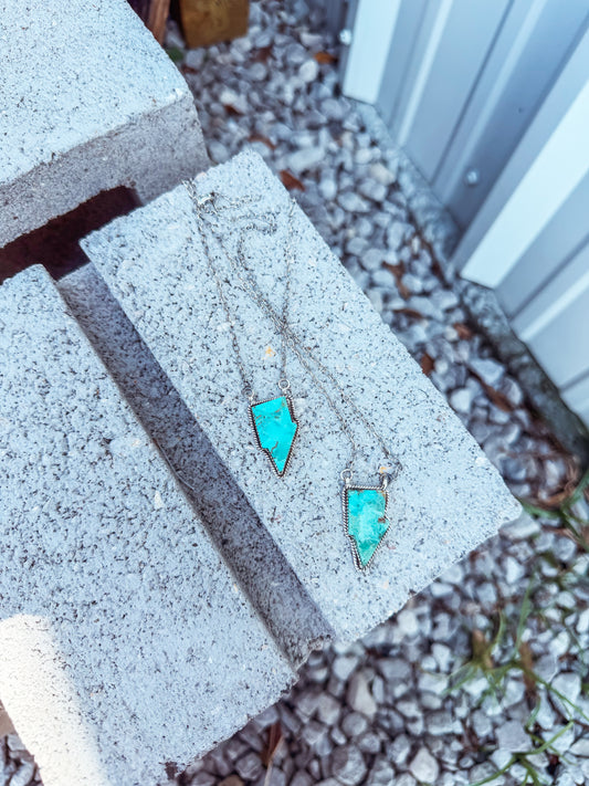 Struck Necklace in Turquoise