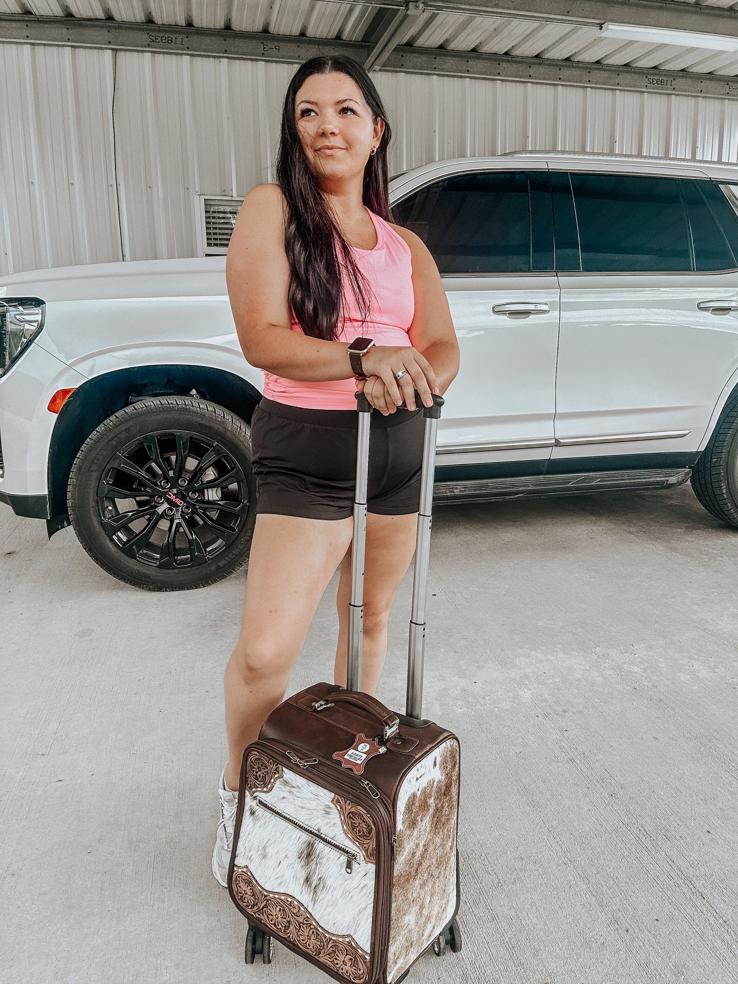 Amarillo Cowhide Suit Case