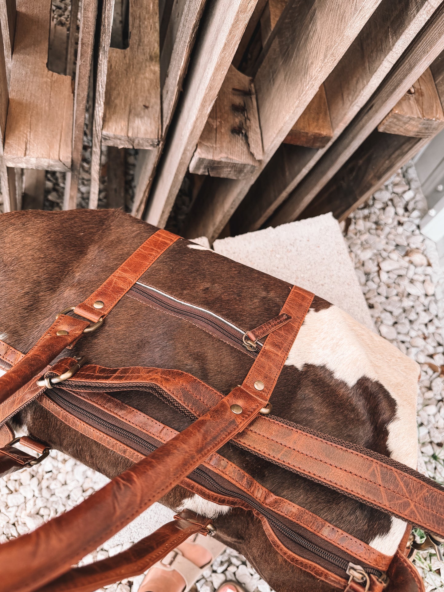 Lubbock Cowhide Duffle Bag