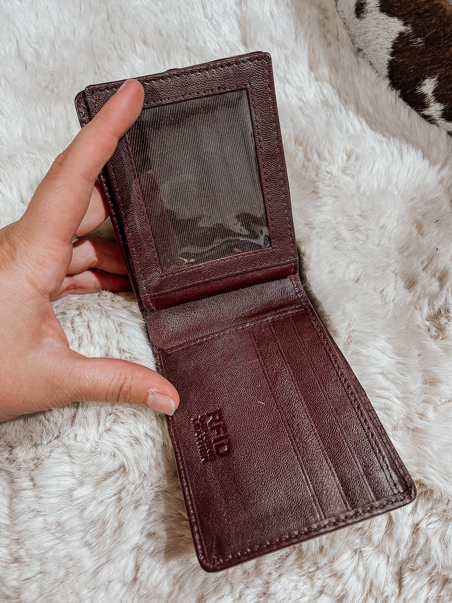 Cowhide Flip Wallet