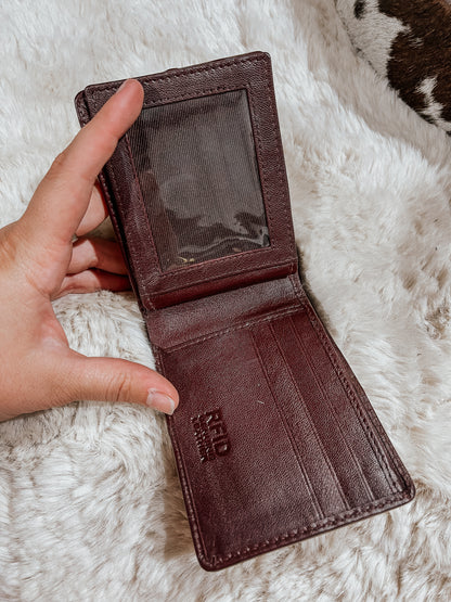 Cowhide Flip Wallet