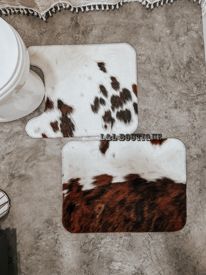 Cowhide Bathroom Mats