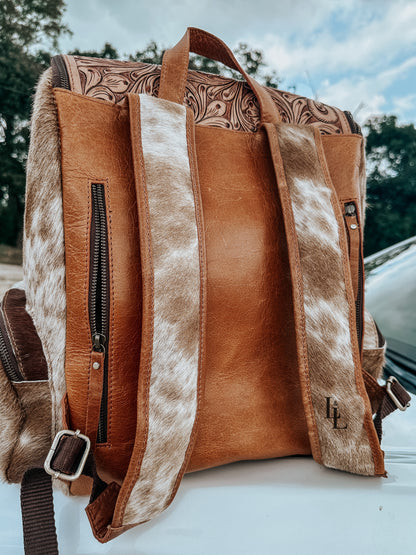 Tess Leather Cowhide Backpack