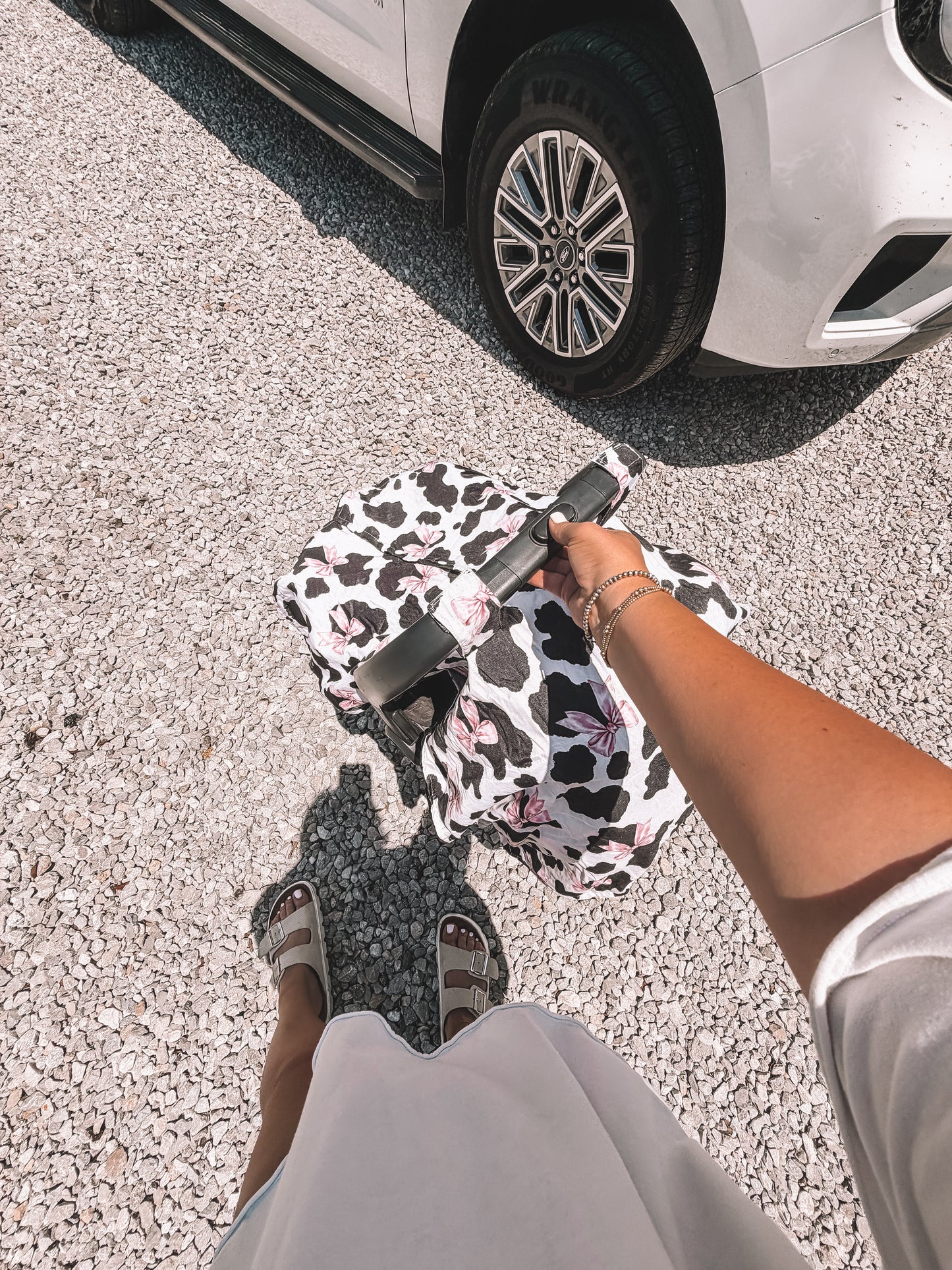 Car Seat Cover - Coquette Cow
