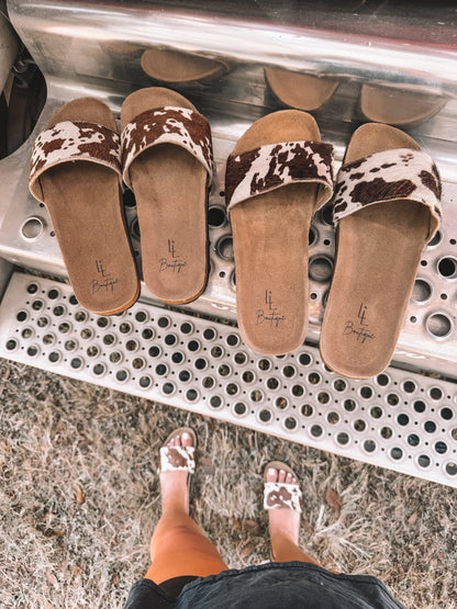 Cowhide Slides x L&L