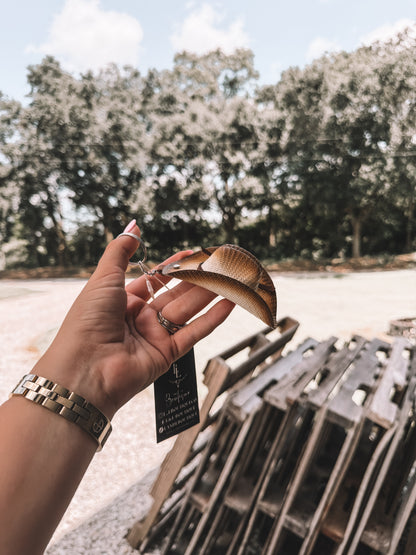 Straw Cowboy Hat Keychain
