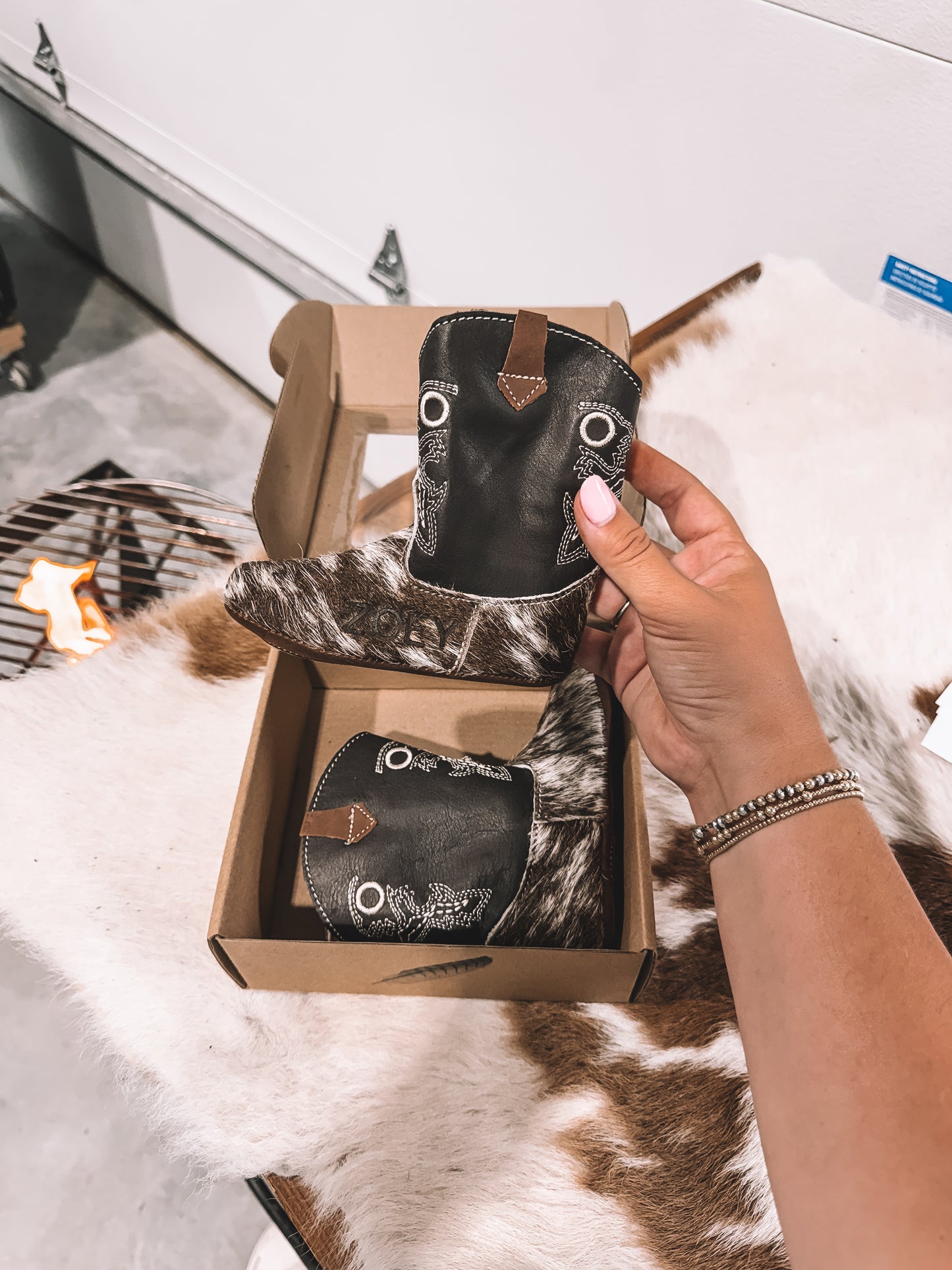Cowhide Toddler Boots