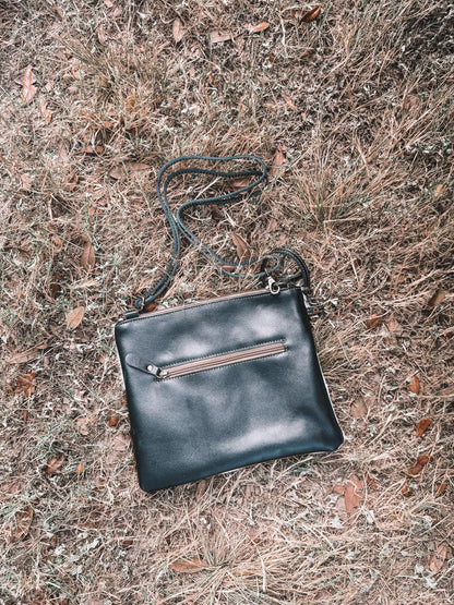 Ridge Cowhide Crossbody