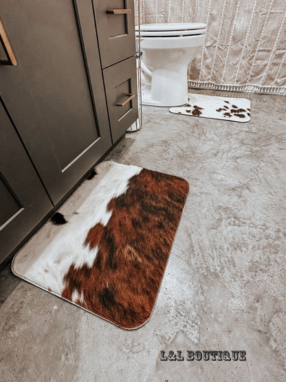 Cowhide Bathroom Mats