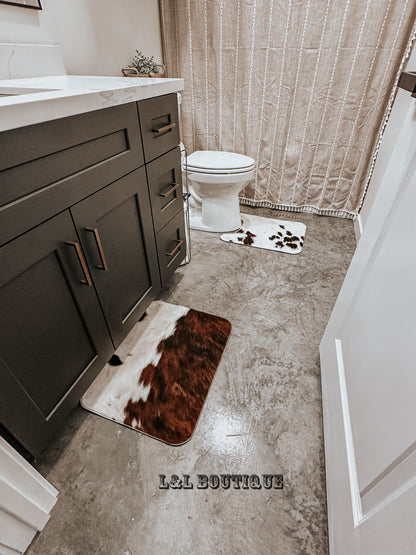 Cowhide Bathroom Mats