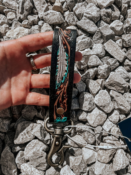 Canyon Feather Keychain