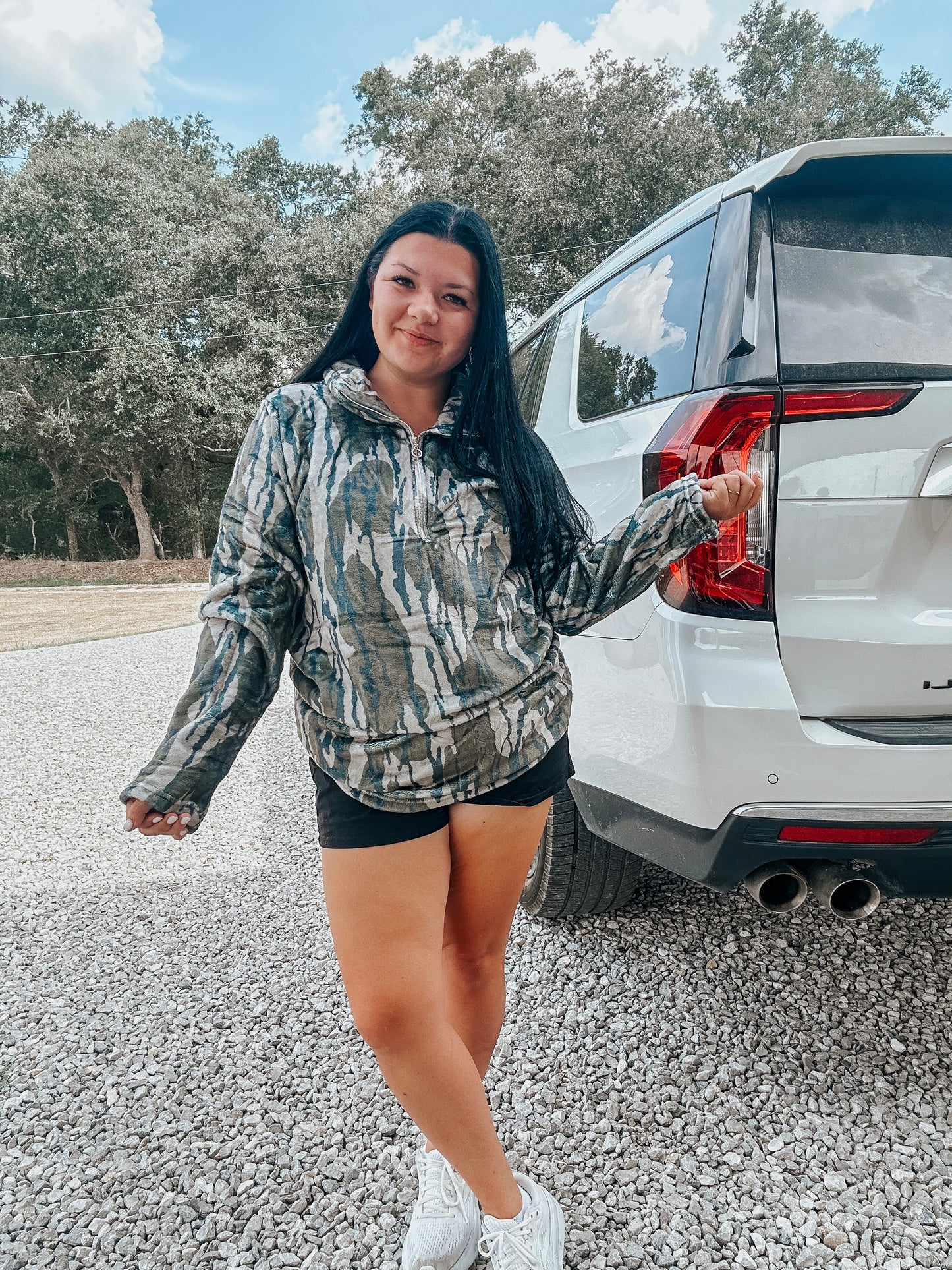 Bottomland Camo Fleece Pullover