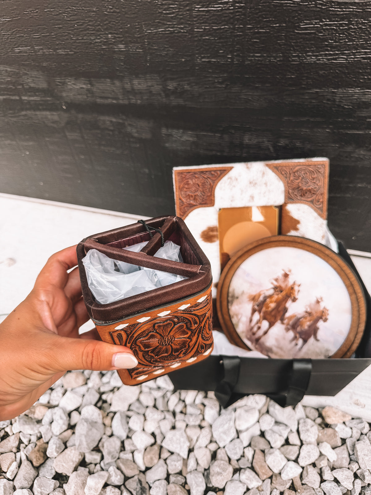 Cowhide & Leather Home Decor Bundle