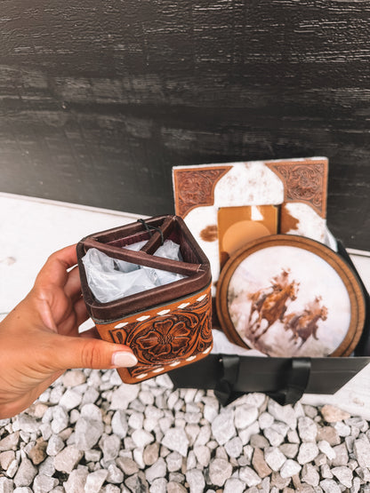 Cowhide & Leather Home Decor Bundle
