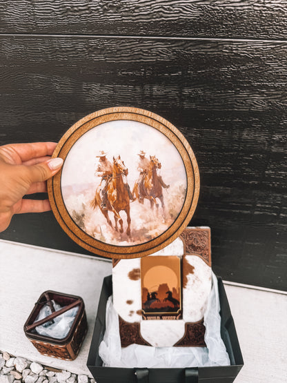 Cowhide & Leather Home Decor Bundle