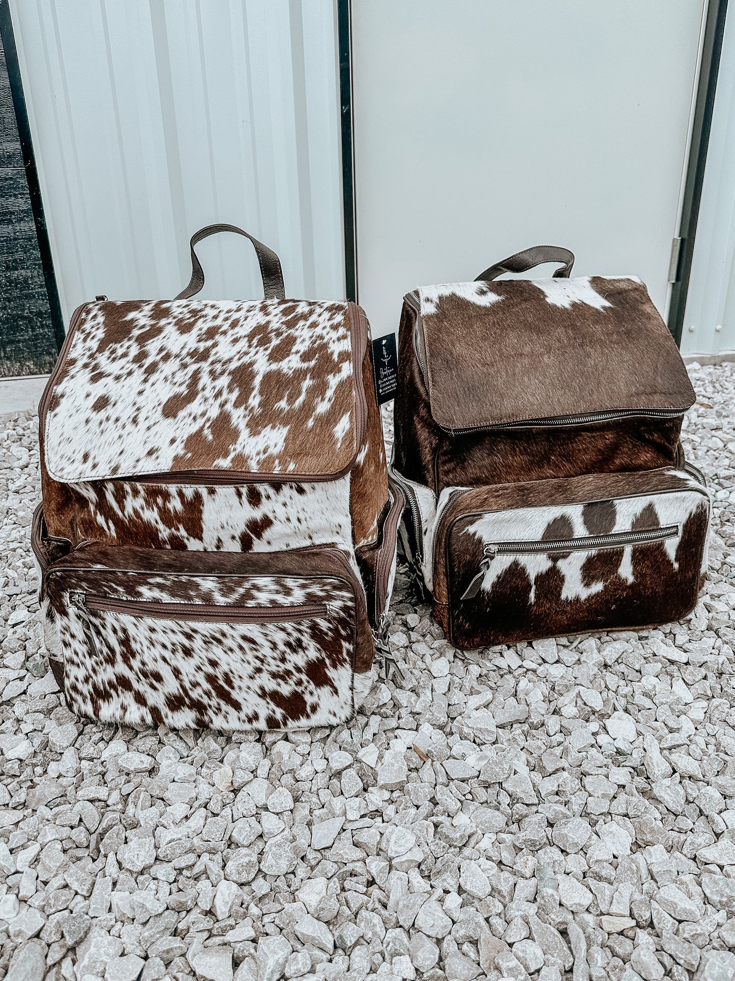 Load it Up Cowhide Backpack in Chocolate