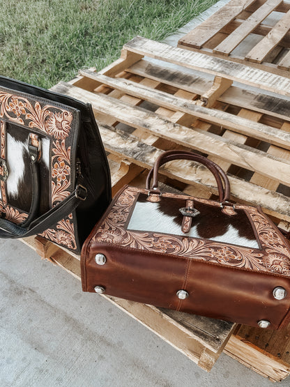 State Of Mind Cowhide Crossbody Purse