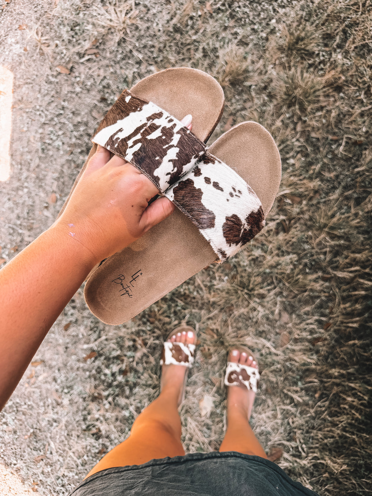 Cowhide Slides x L&L