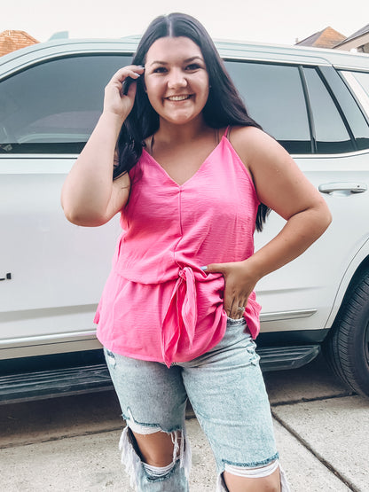 Flamingo Pink Tank Top